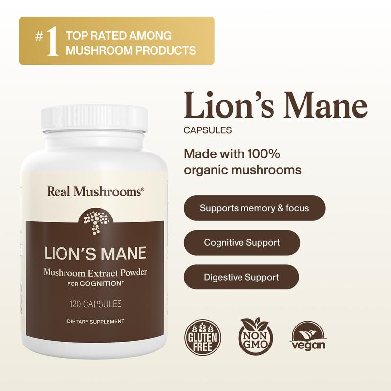 Sharper Memory, Clearer Focus — From 100% Organic Lion's Mane